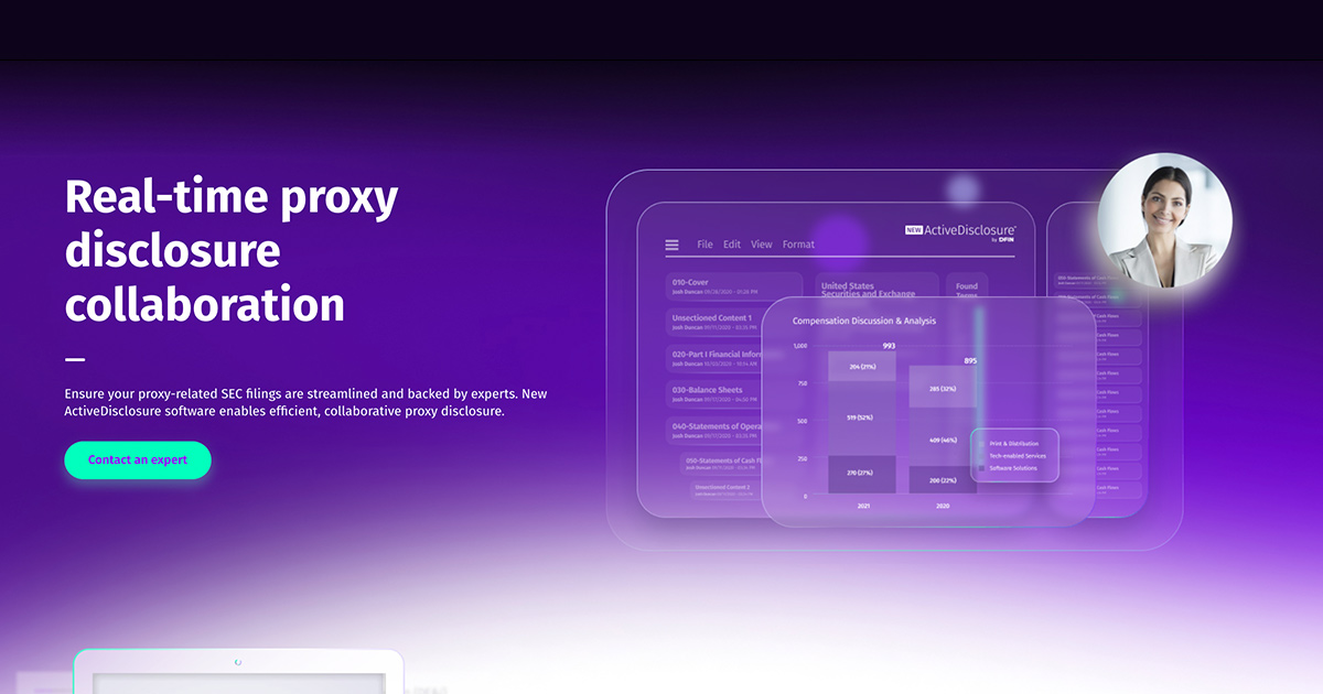 Proxy Statement Solutions Annual Reports & Proxy DFIN