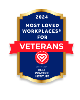 Most loved workplace certification for veterans