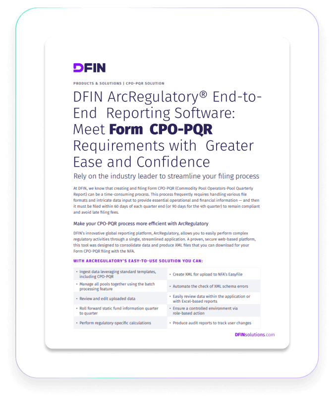 Meet Form CPO-PQR Requirements Document Graphic