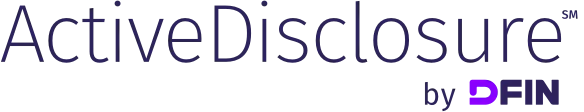 ActiveDisclosure by DFIN